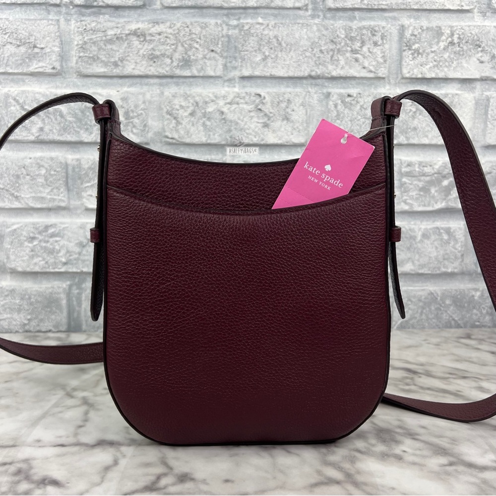 Kate Spade Leila North South Crossbody In Cherrywood - Picture 5 of 10